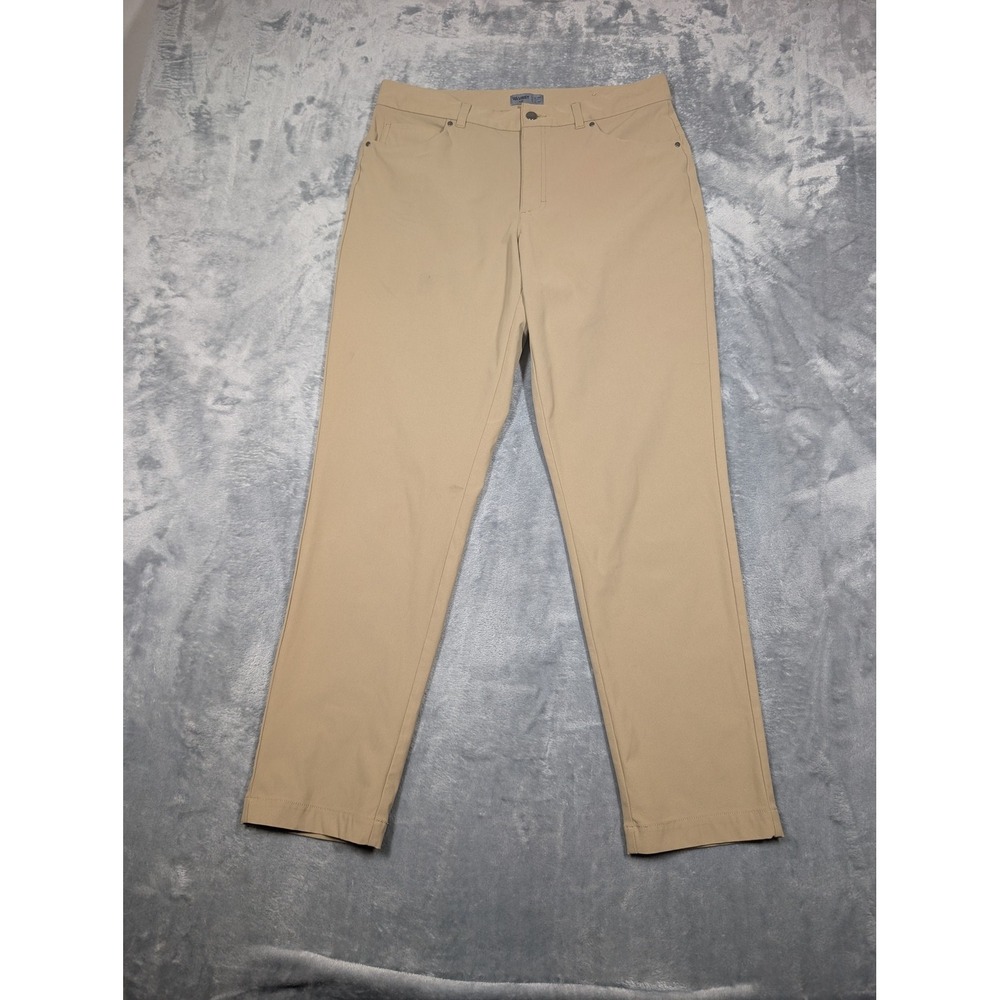 VRST Pants Mens 34x32 Beige Performance Stretch 5 Pocket Chino Slim Tapered